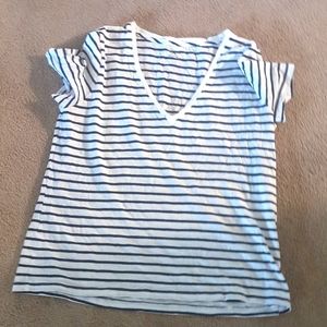 White Striped top